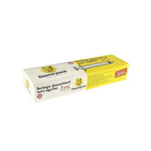 Seringa 03ml S/agulha Luer Lock C/100