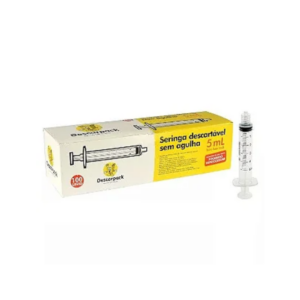 Seringa 05ml S/agulha Luer Lock C/100